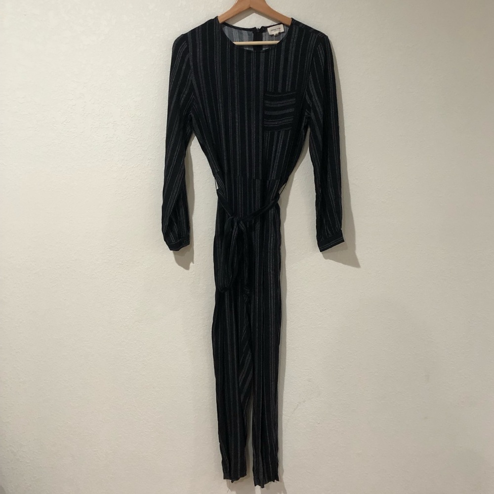 Orange Creek L.A. Jumpsuit Black Striped Size Small